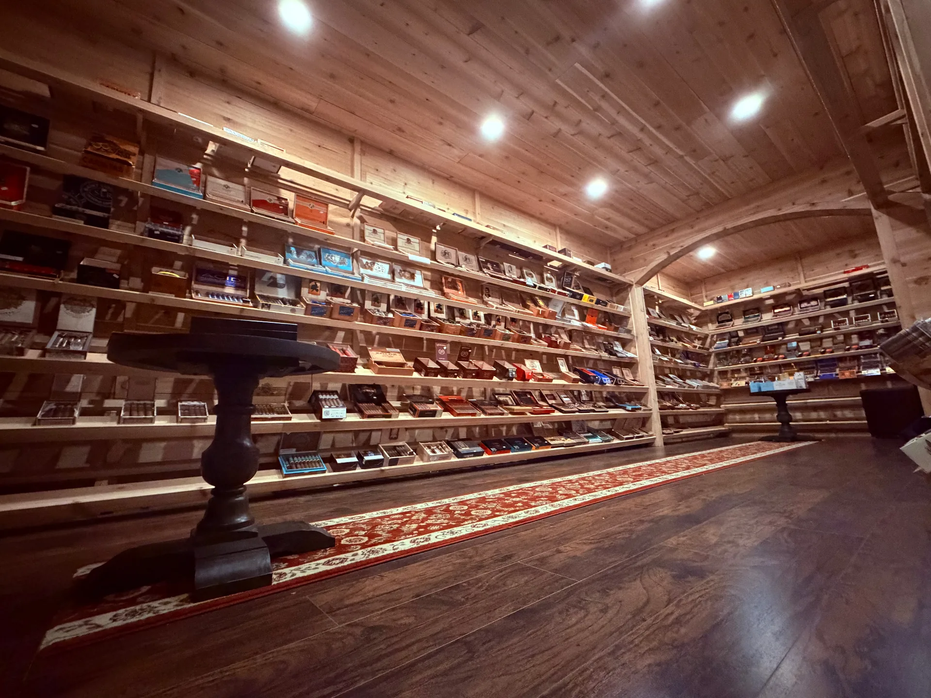Walk-in humidor at Legacy Lounge